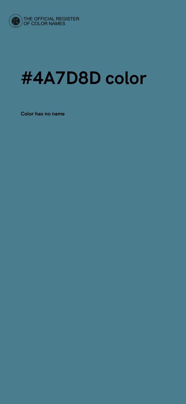 #4A7D8D color image
