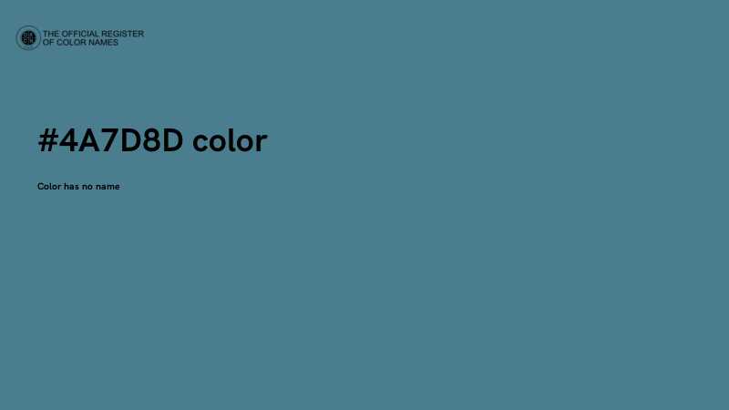 #4A7D8D color image