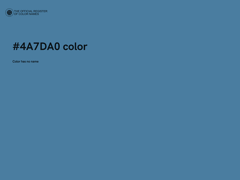 #4A7DA0 color image