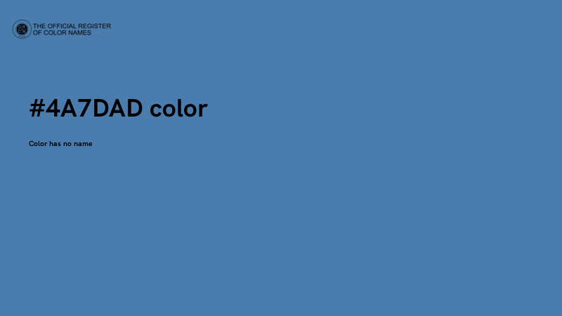 #4A7DAD color image