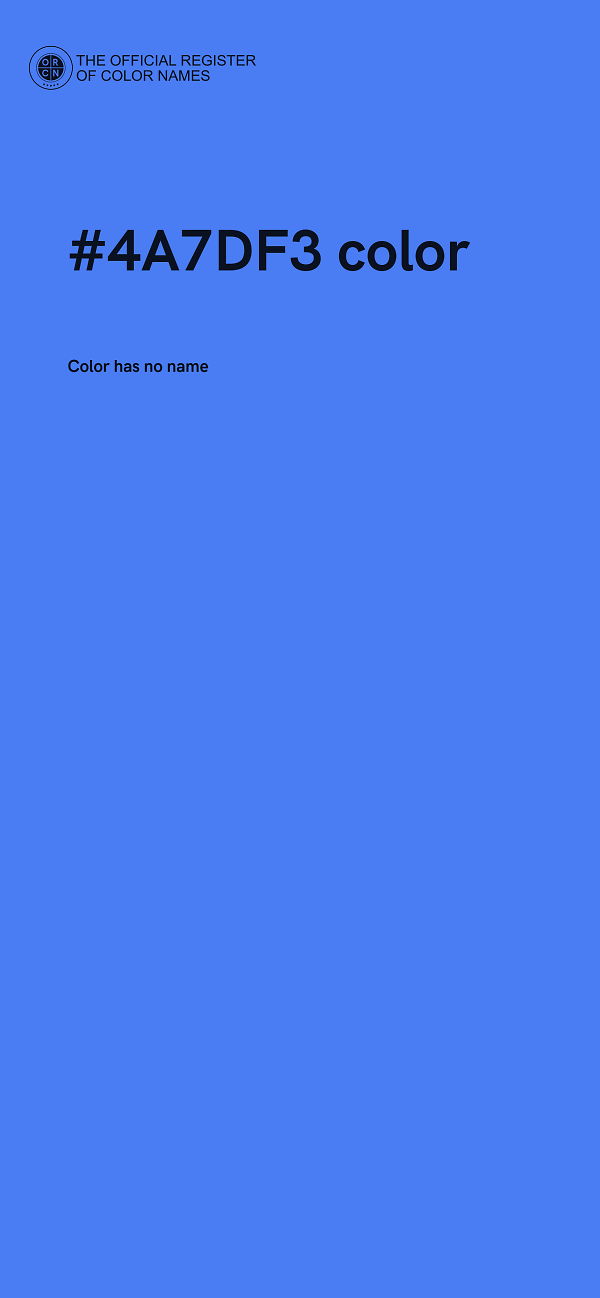 #4A7DF3 color image