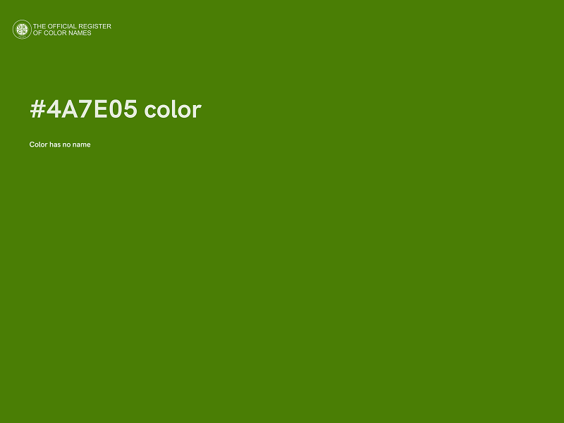 #4A7E05 color image