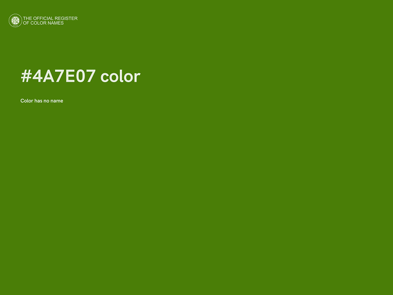 #4A7E07 color image