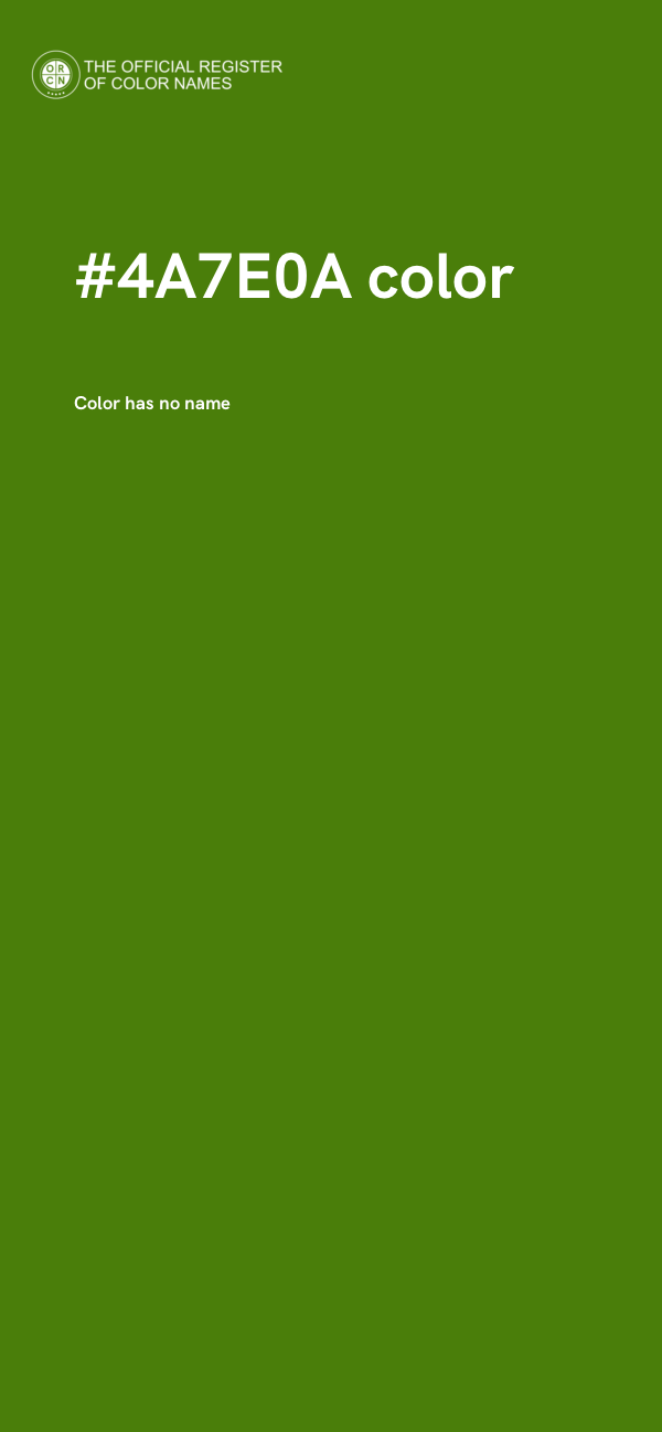 #4A7E0A color image