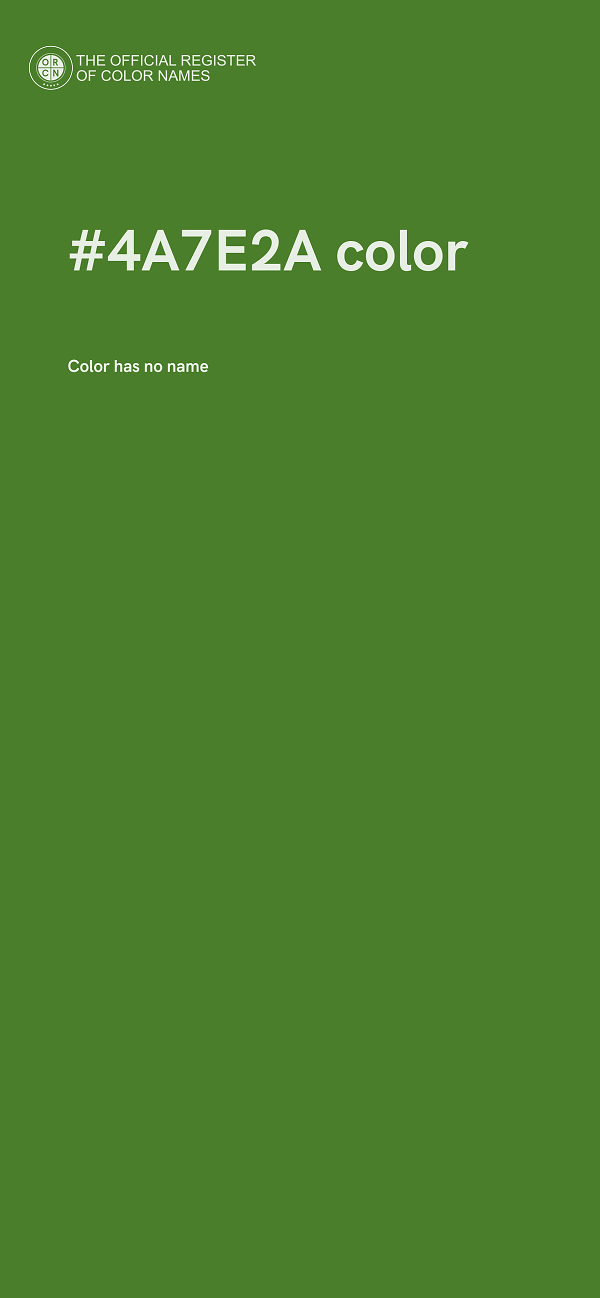 #4A7E2A color image