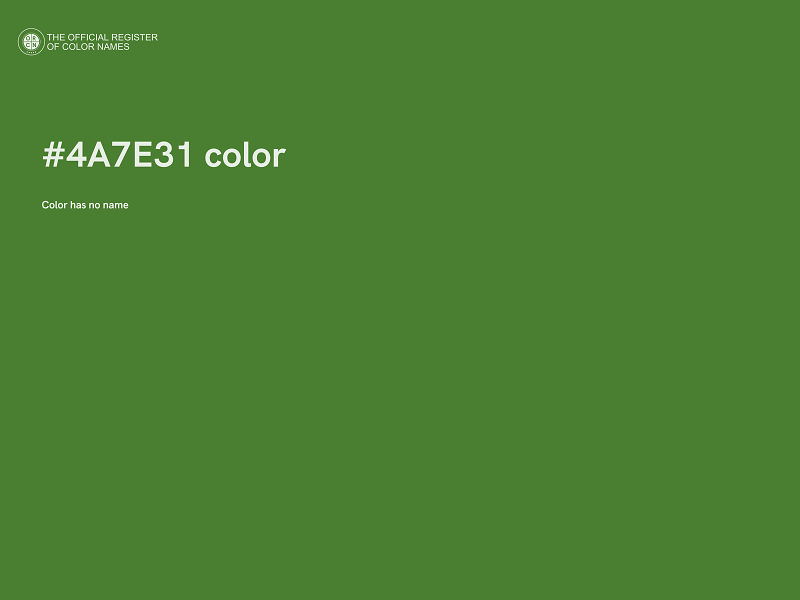 #4A7E31 color image
