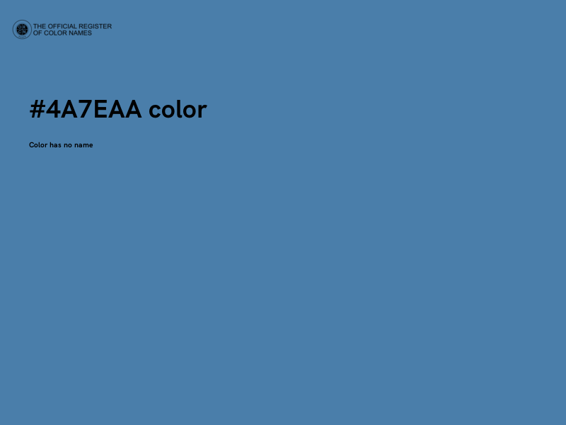 #4A7EAA color image