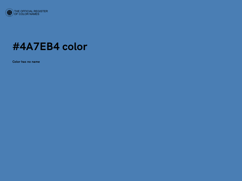#4A7EB4 color image