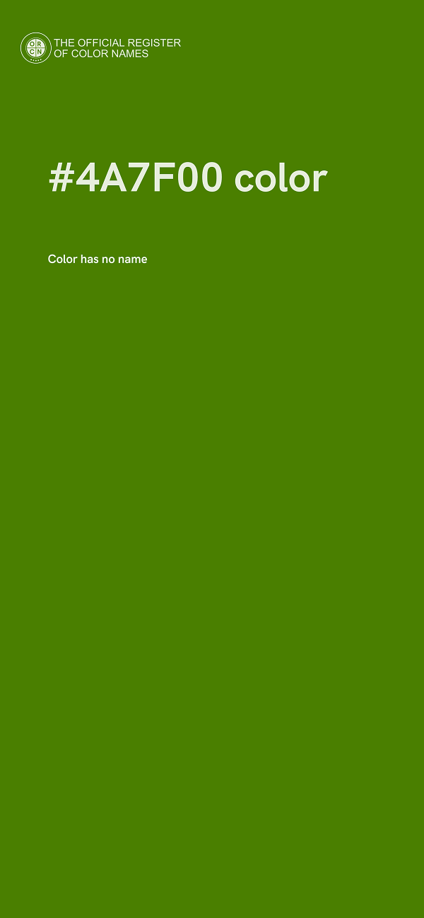 #4A7F00 color image