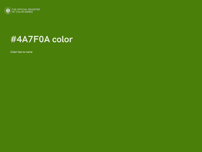 #4A7F0A color image