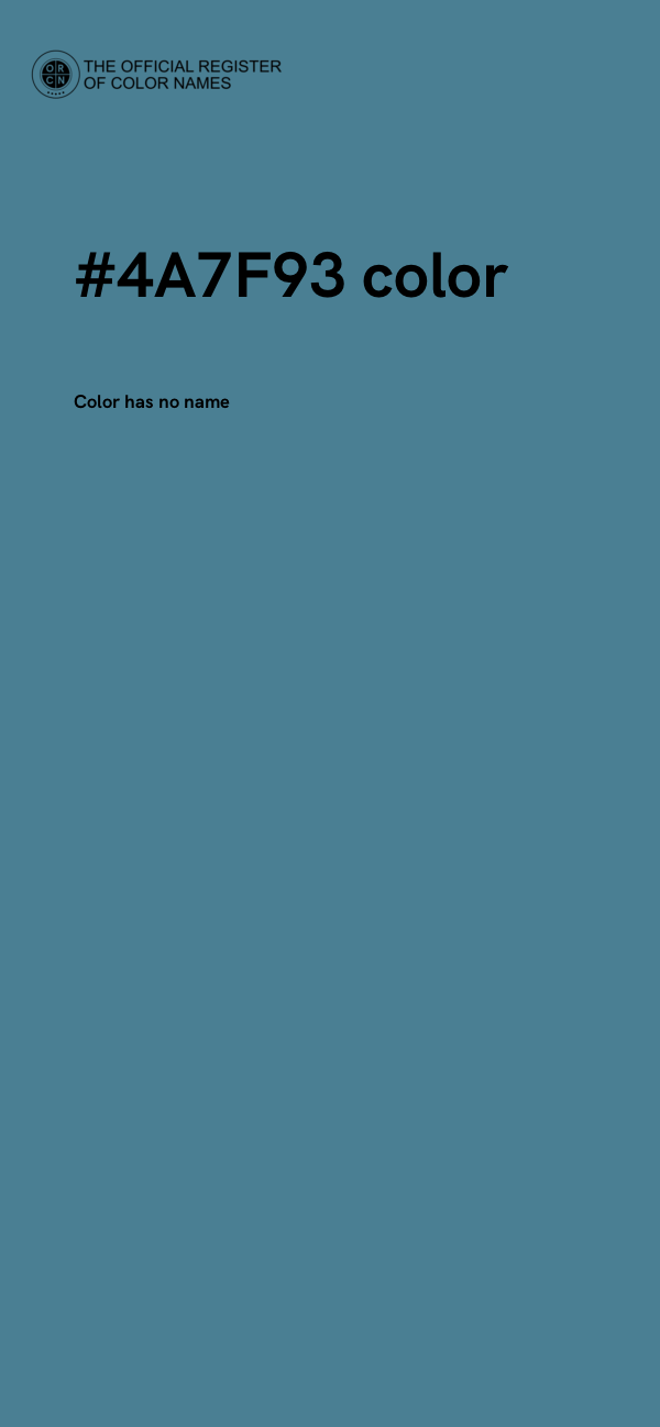 #4A7F93 color image