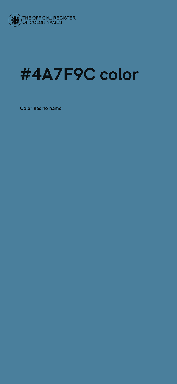 #4A7F9C color image