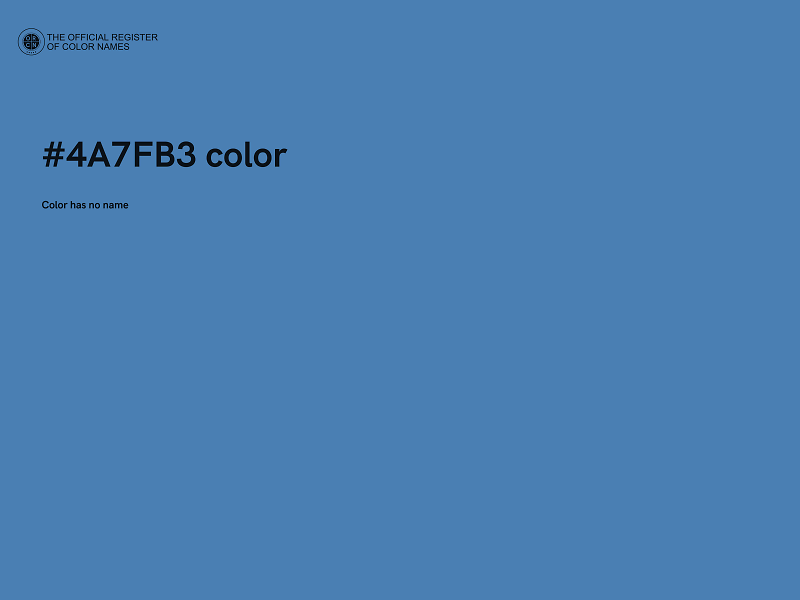 #4A7FB3 color image