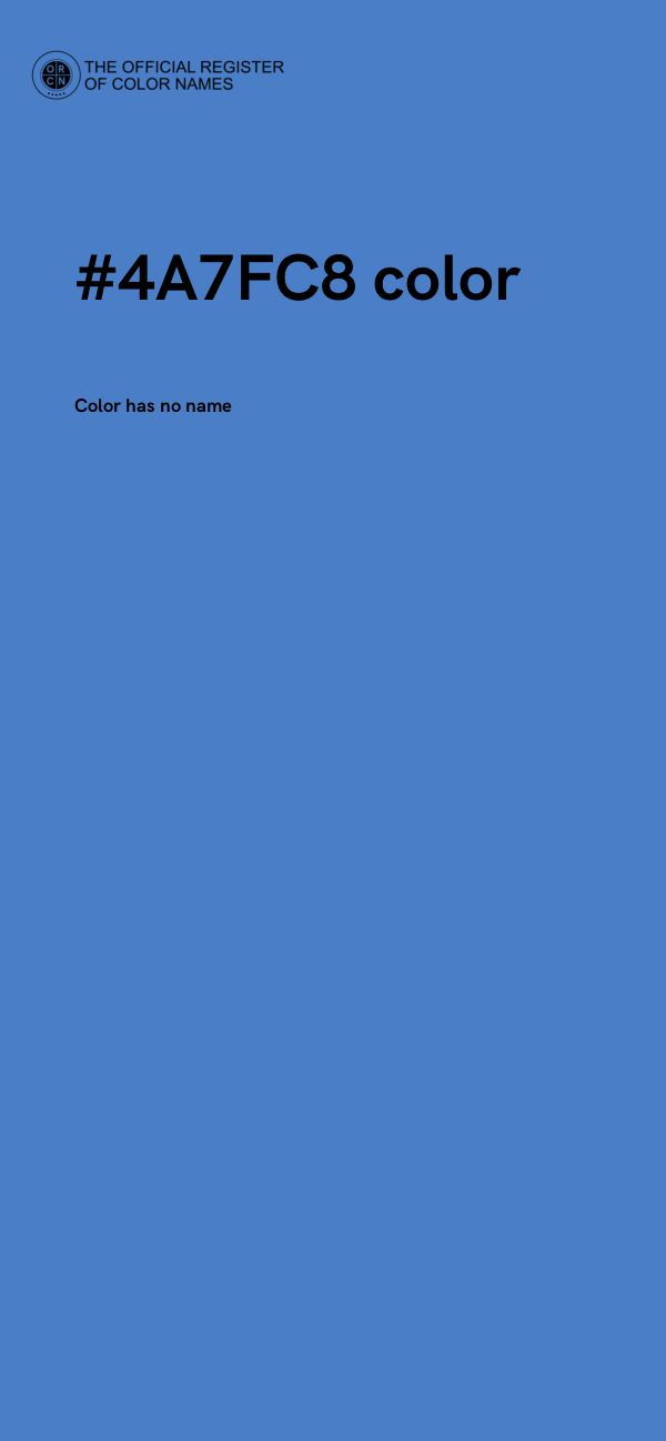 #4A7FC8 color image