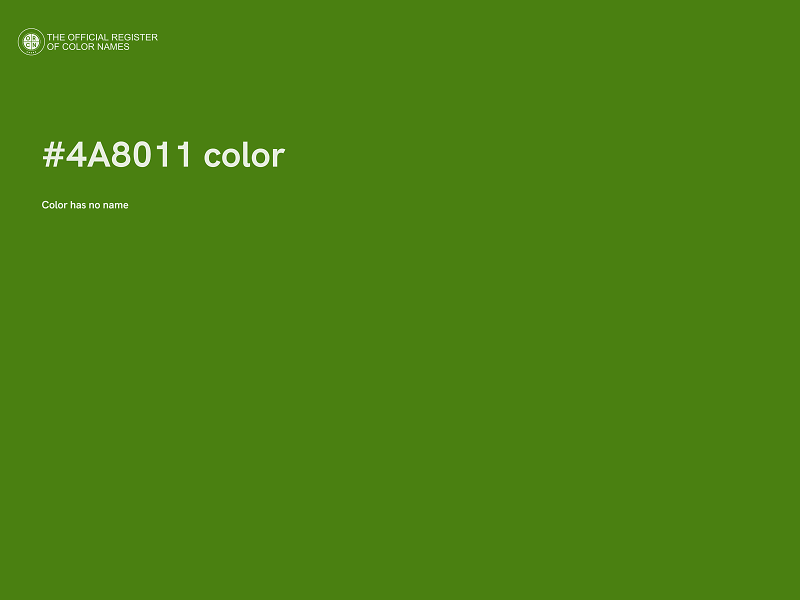 #4A8011 color image