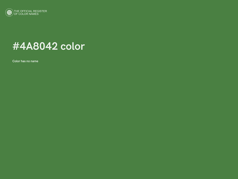 #4A8042 color image