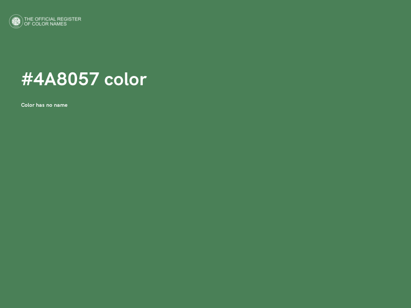 #4A8057 color image
