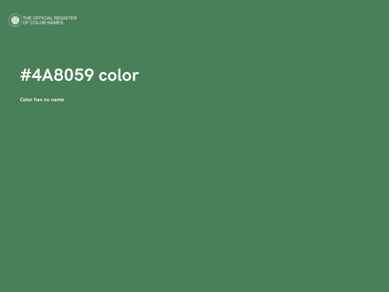 #4A8059 color image