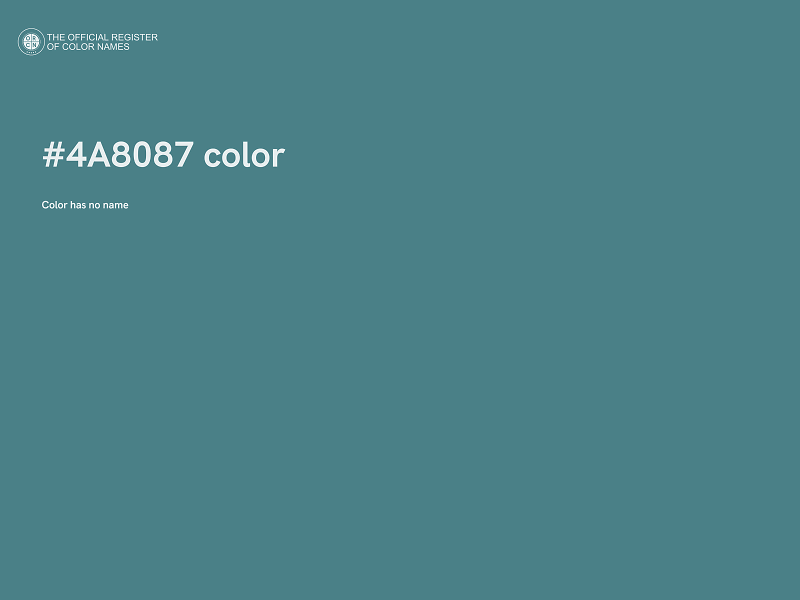 #4A8087 color image