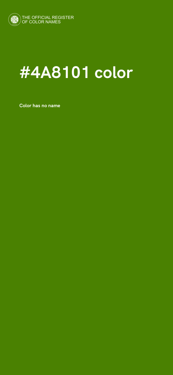 #4A8101 color image