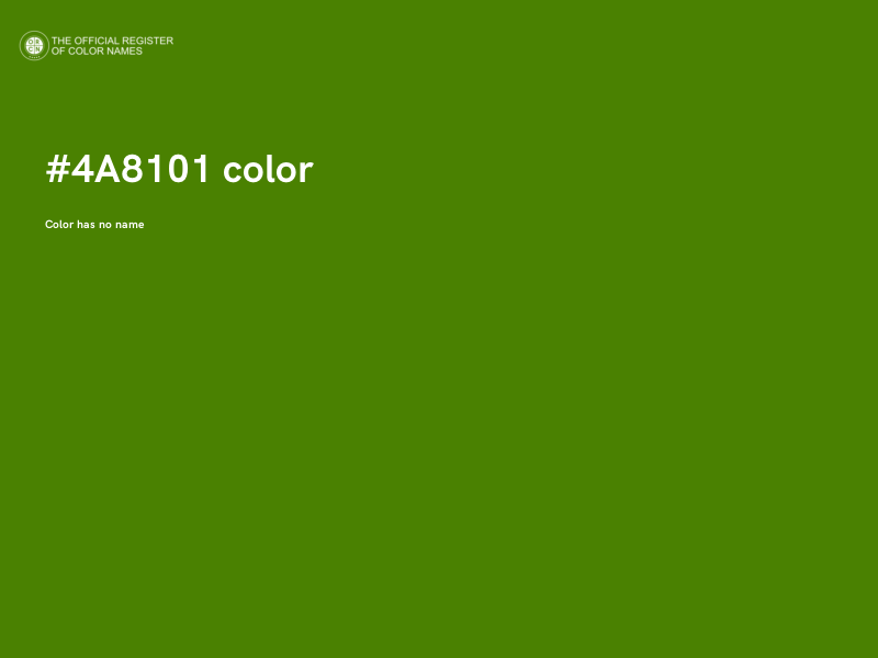#4A8101 color image