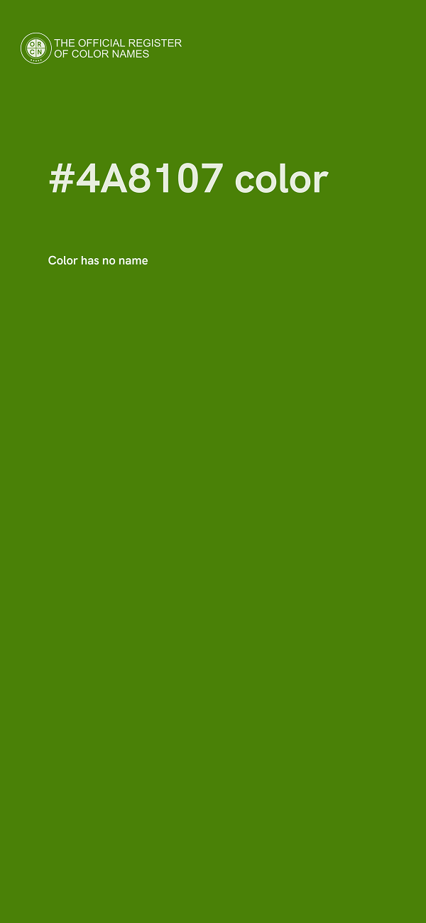 #4A8107 color image
