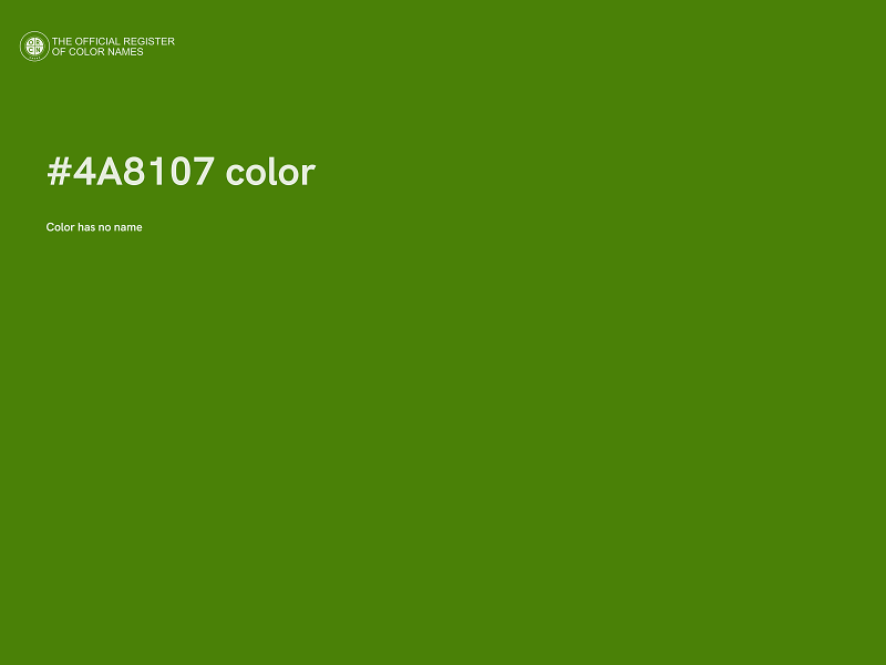 #4A8107 color image