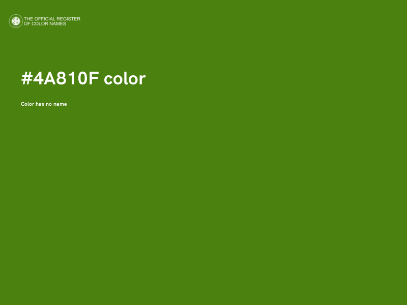 #4A810F color image