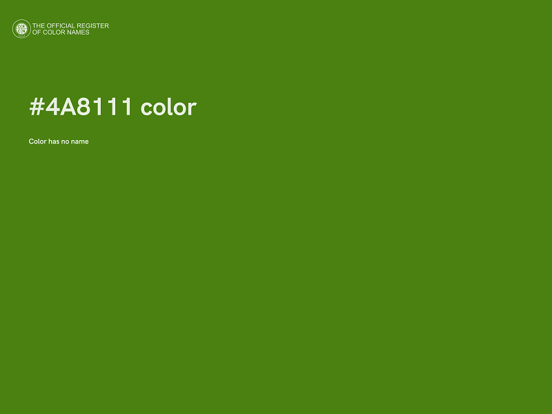 #4A8111 color image