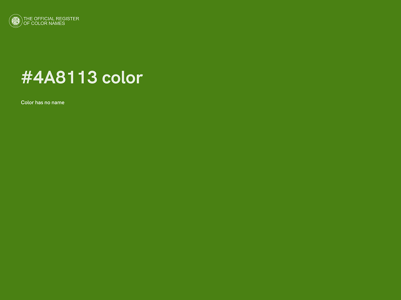 #4A8113 color image