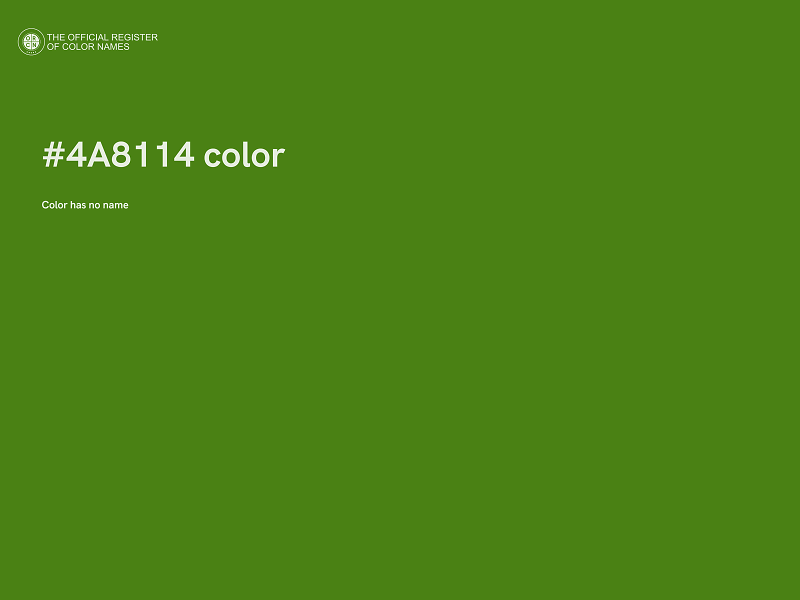 #4A8114 color image