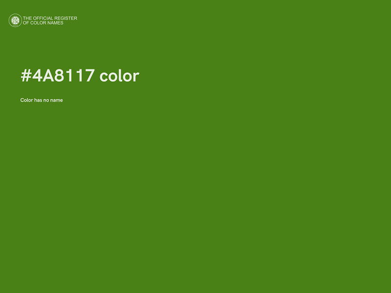 #4A8117 color image