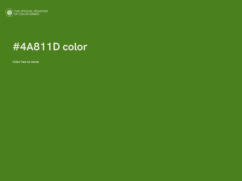 #4A811D color image