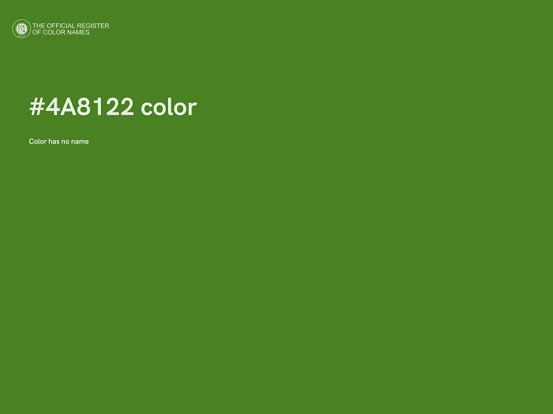 #4A8122 color image