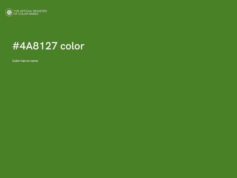 #4A8127 color image