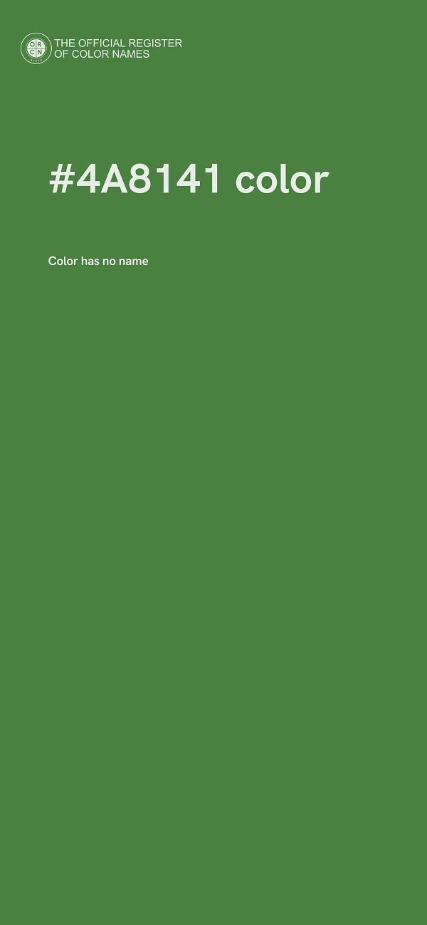 #4A8141 color image