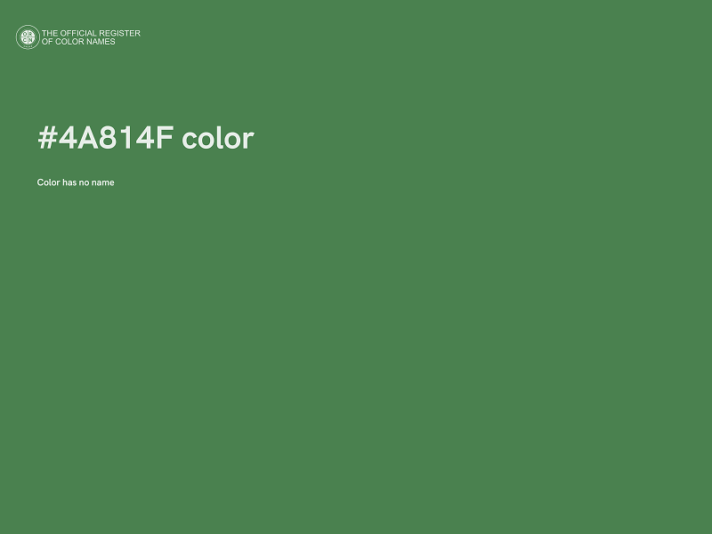 #4A814F color image