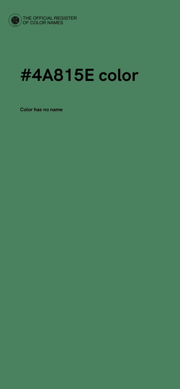 #4A815E color image