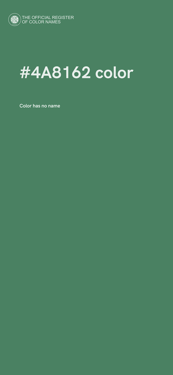 #4A8162 color image