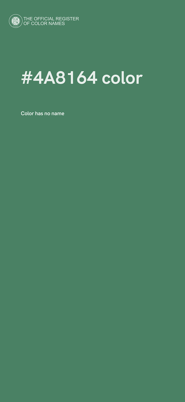 #4A8164 color image