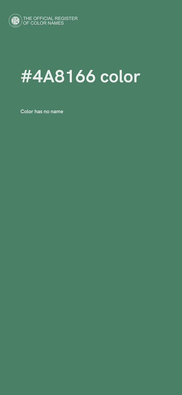 #4A8166 color image