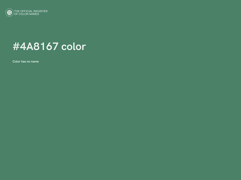 #4A8167 color image
