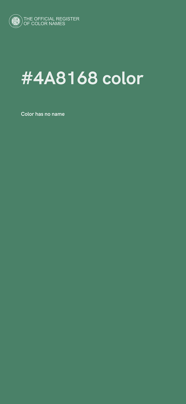 #4A8168 color image