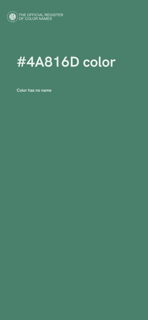 #4A816D color image