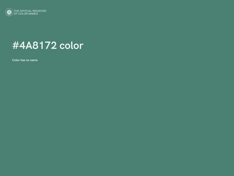 #4A8172 color image
