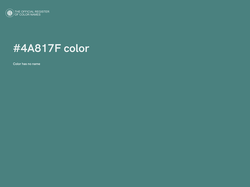 #4A817F color image