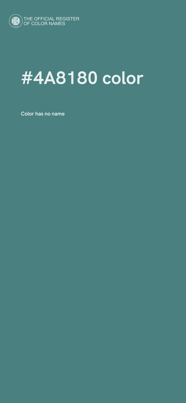 #4A8180 color image