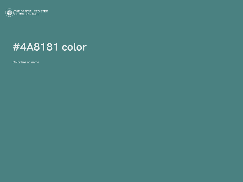 #4A8181 color image