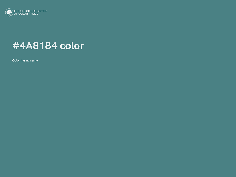 #4A8184 color image