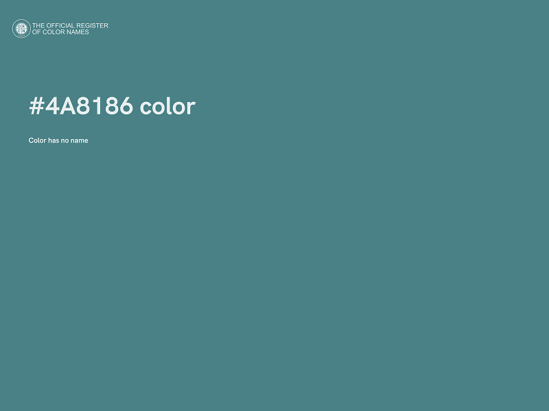 #4A8186 color image